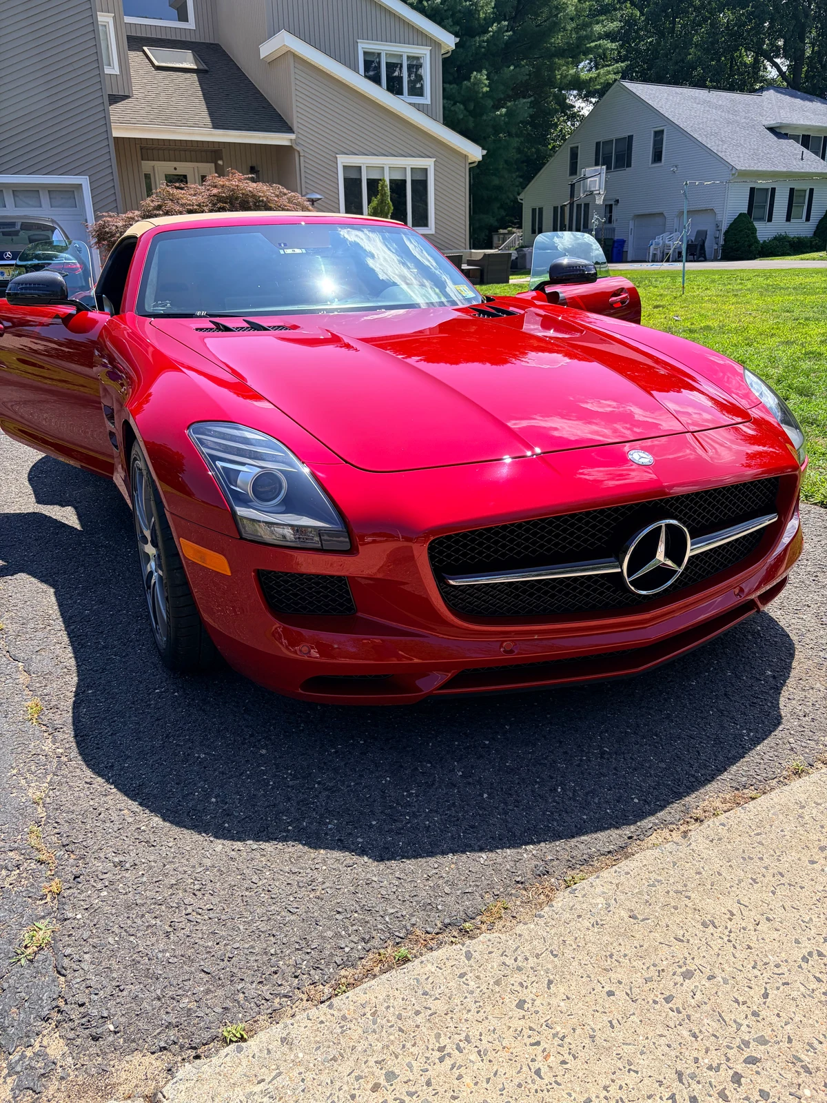 2013 Mercedes-Benz SLS AMG GT Roadster exterior, ahead of preventative leather preservation in New Jersey