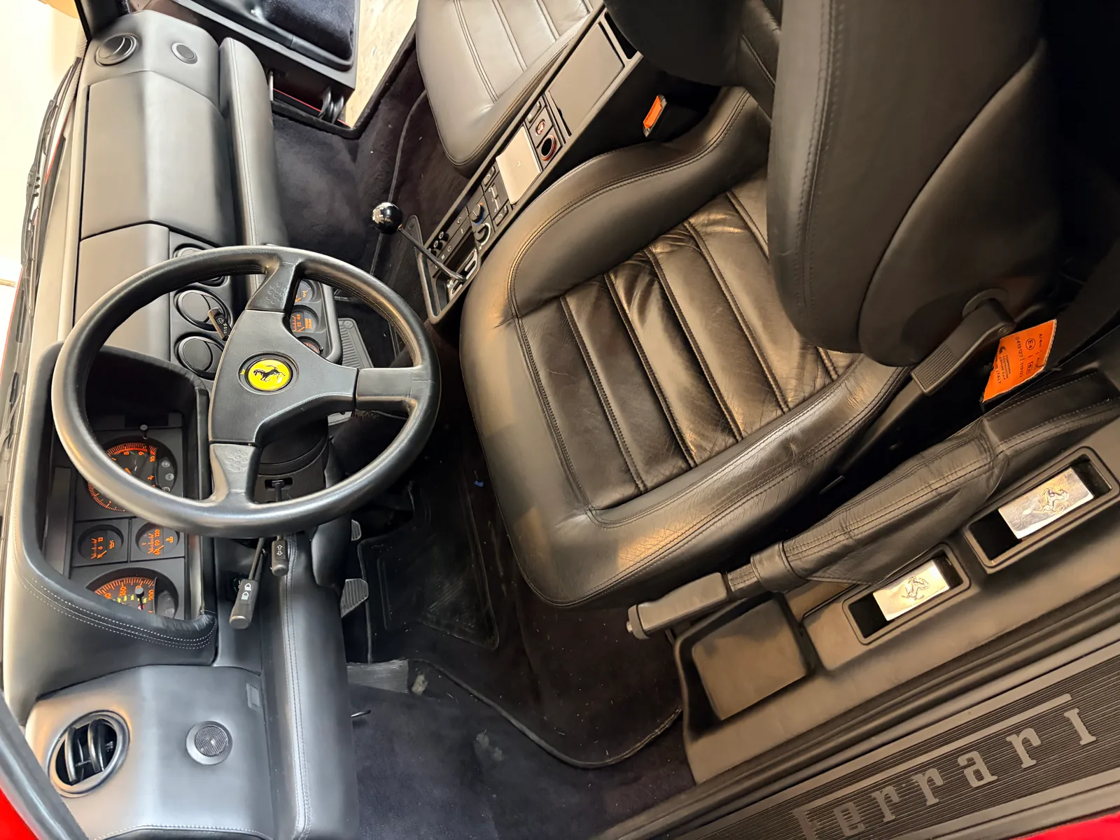 1992 Ferrari 512 TR exterior — classic collector vehicle restored interior by Atlantic Leather Care NYC